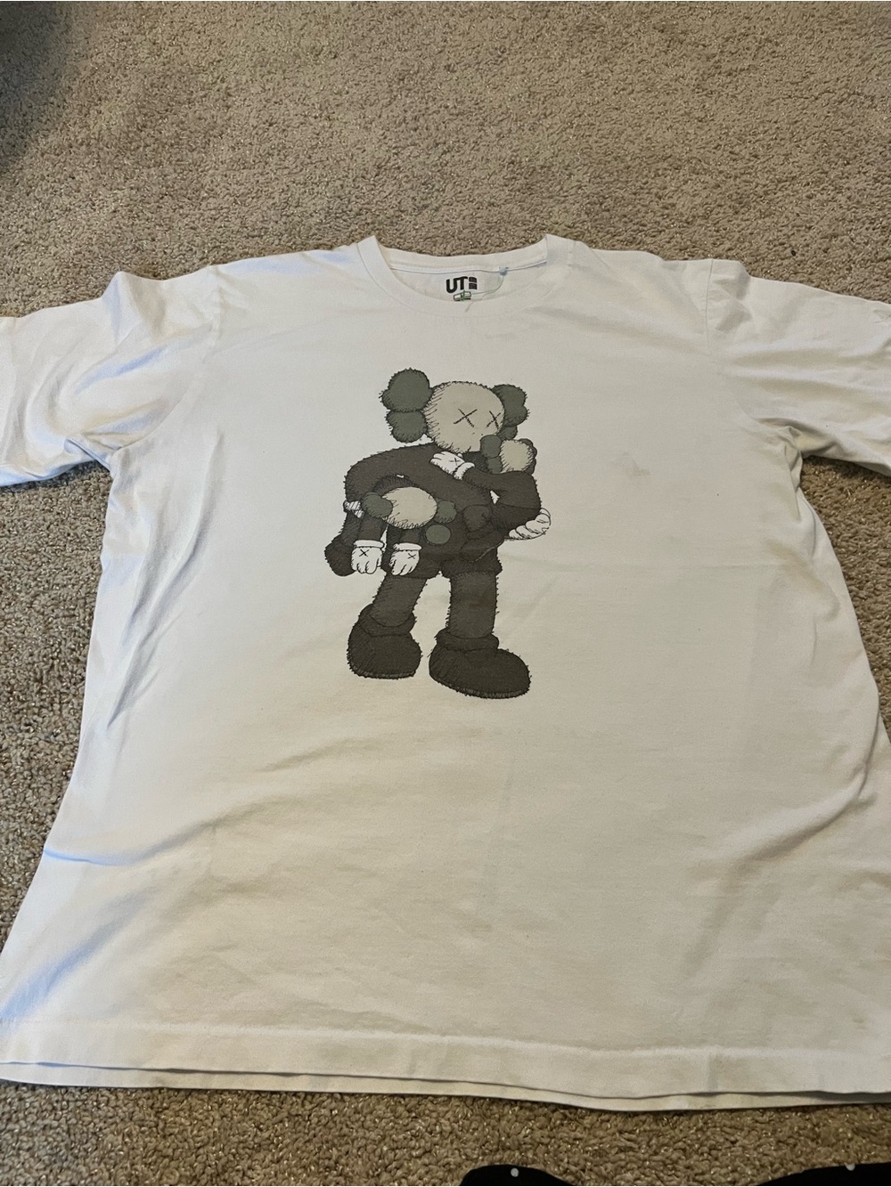 Uniqlo Kaws White Short-Sleeve Tee